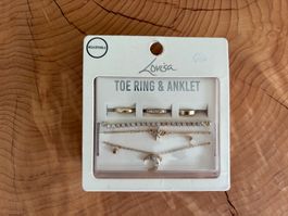 Set bijoux pieds neuf Lovisa 6 pièces | Fuss-Schmuckset